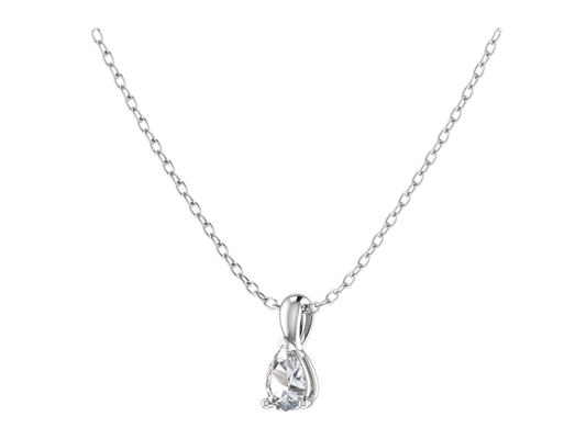 Pear Three Claw Pendant 5x3mm