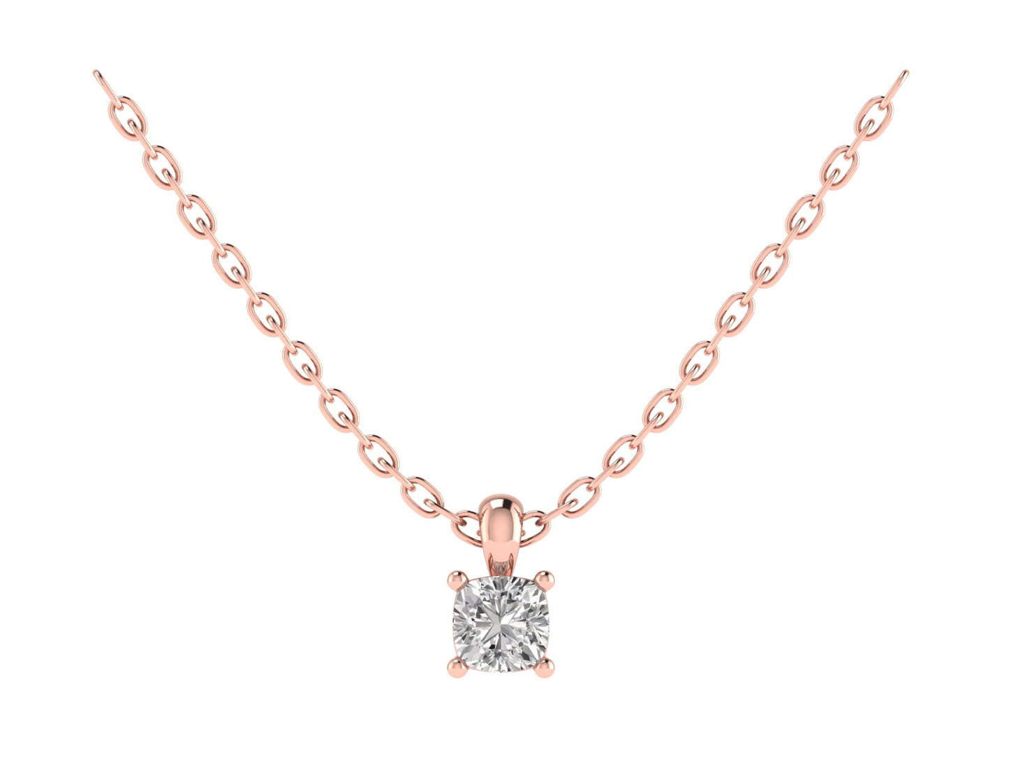 Cushion Four Claw Pendant 5mm