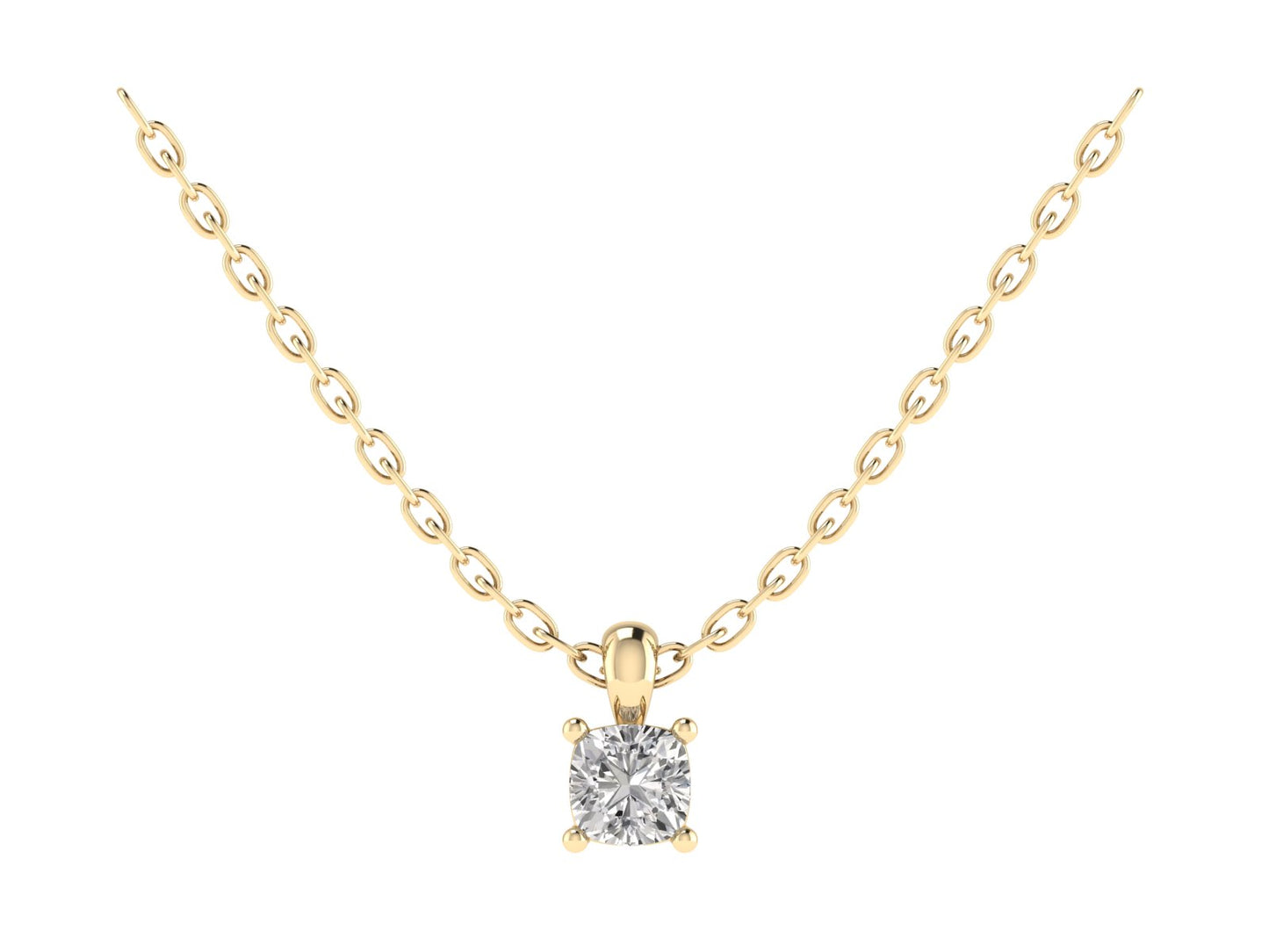 Cushion Four Claw Pendant 5mm