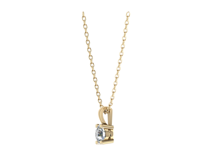 Round Four Claw Pendant 4.5mm