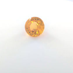 Orange sapphire Round 5.5mm 1.06ct BE heated