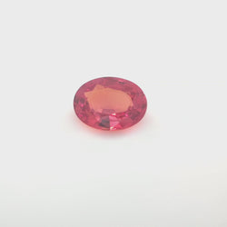 Orange Oval Sapphire 6.6 x 5mm 0.78ct BE heated