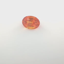 Orange Sapphire Oval 6.7 x4.9mm 1.13ct