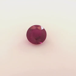 Fiery Red Burmese Ruby measuring 4.5mm and weighing 0.47ct