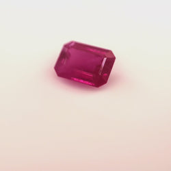 Burmese Ruby emerald cut 6.95 x 5.05mm