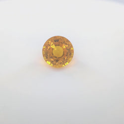 Orange Sapphire Round 5.7mm 1.10ct BE heated